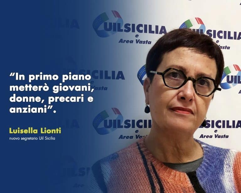 Luisella Lionti la prima donna alla guida della Uil Sicilia