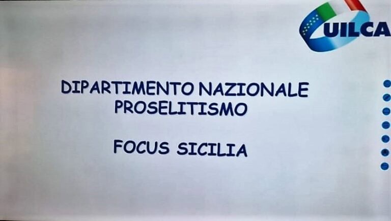 Focus Proselitismo Uilca Sicilia
